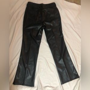 DOLLHOUSE HIGH RISE FLARE VEGAN LEATHER PANTS SIZE: 14w